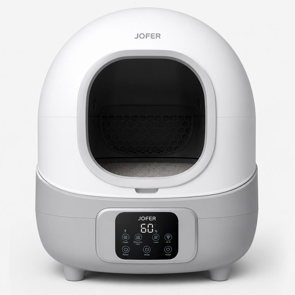 Robot Litière Automatique pour Chat JOFER – Autonettoyante, Capteur de Présence, Fond Silencieux, Grande Capacité